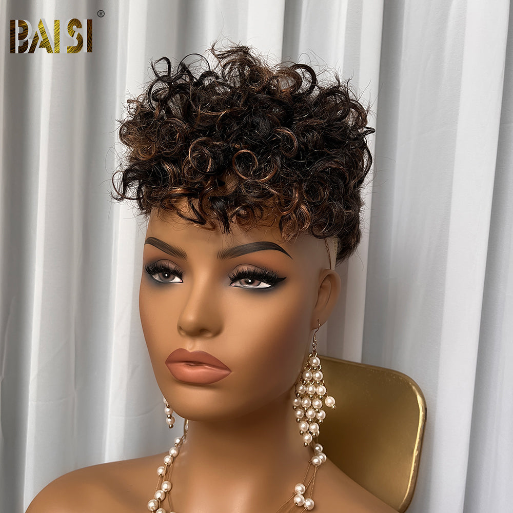 BAISI Wavy Partial Topper With Highlight (Not A Wig)