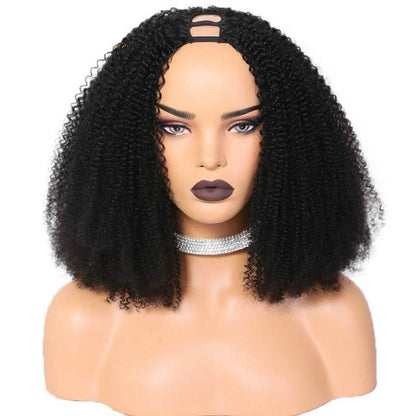 $89.99 16" Afro Kinky Curly U Part Wig Glueless Wig Flash Deal