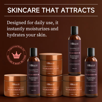 MONARCH Body Oil And Body Butter Set - A Duo for Moisturizing