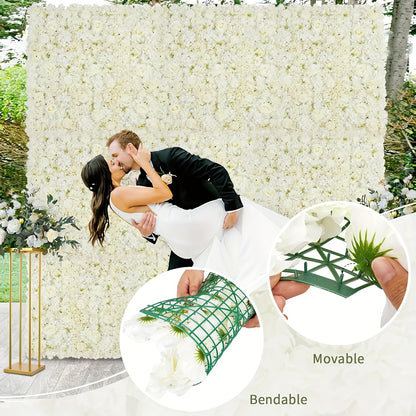 White Flower Wall Backdrop (6-48 Pack)