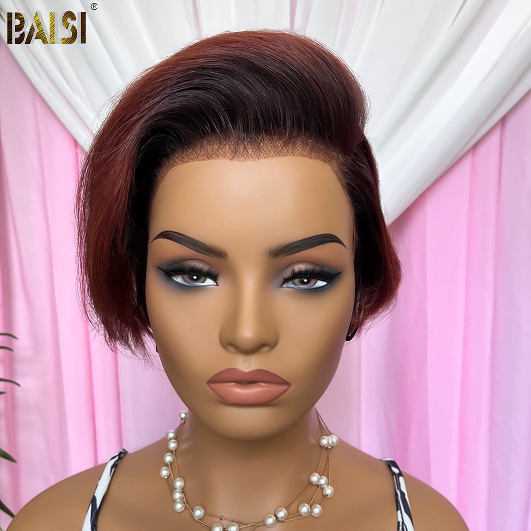 BAISI Sexy Ombre Short Color Wig