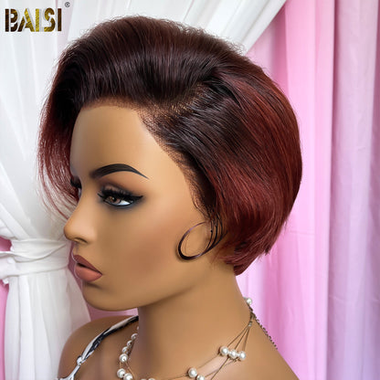 BAISI Sexy Ombre Short Color Wig