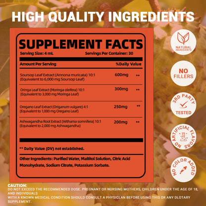 Soursop Bitters Liquid - Herbal Supplement for Gut Health - Healthier Me Beauty, LLC