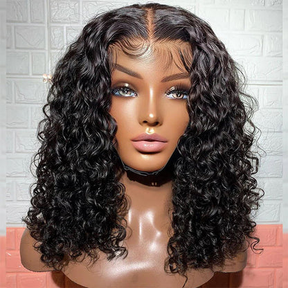 Flash Deal 22" Jerry Curl 5x6 Pre Cut Lace Wig Glueless Human Hair Wig