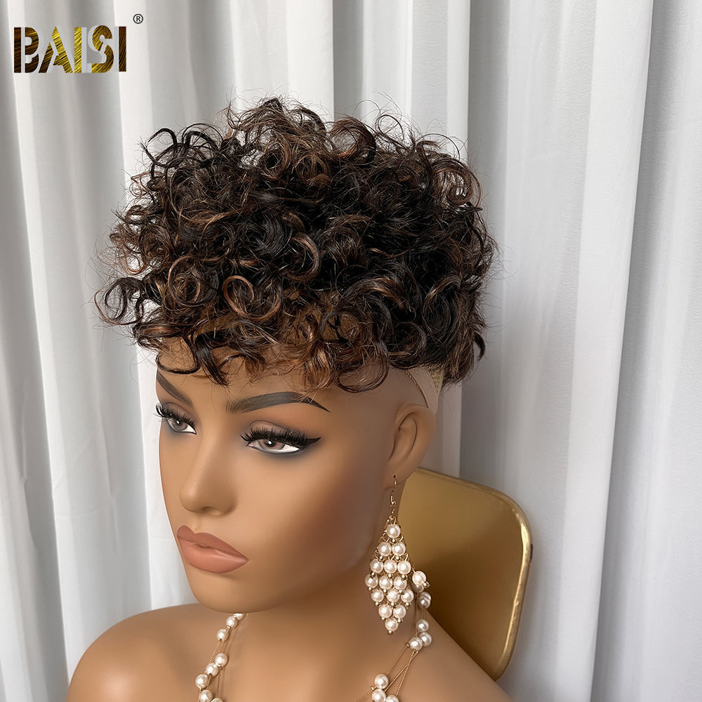 BAISI Wavy Partial Topper With Highlight (Not A Wig)