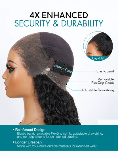 Pre-Styled Body Wave 360 Lace Front Wig Invisi Strap