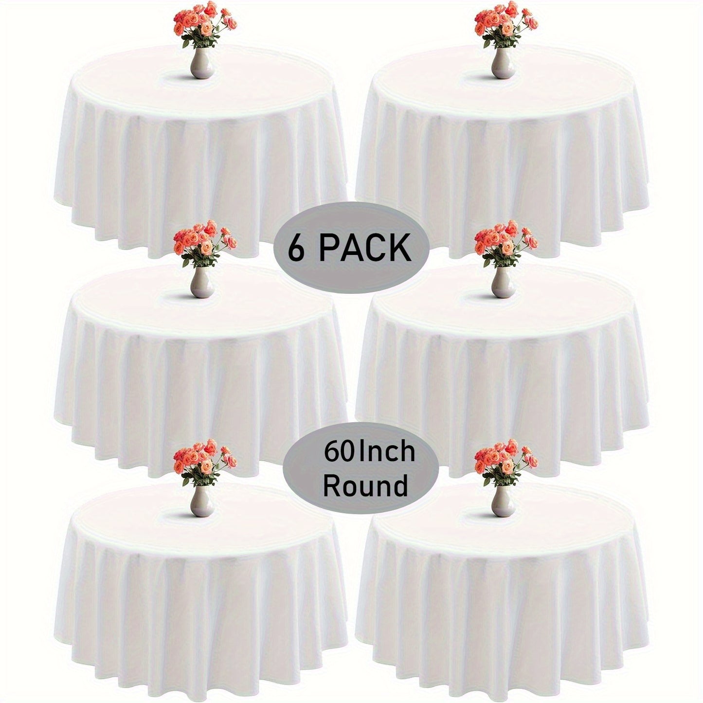 Extra Large 120-Inch Round Tablecloths