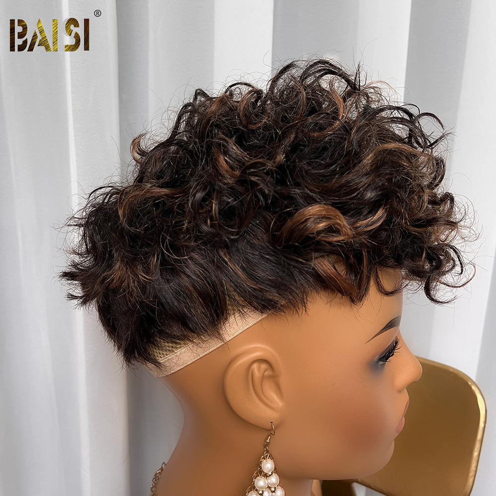 BAISI Wavy Partial Topper With Highlight (Not A Wig)