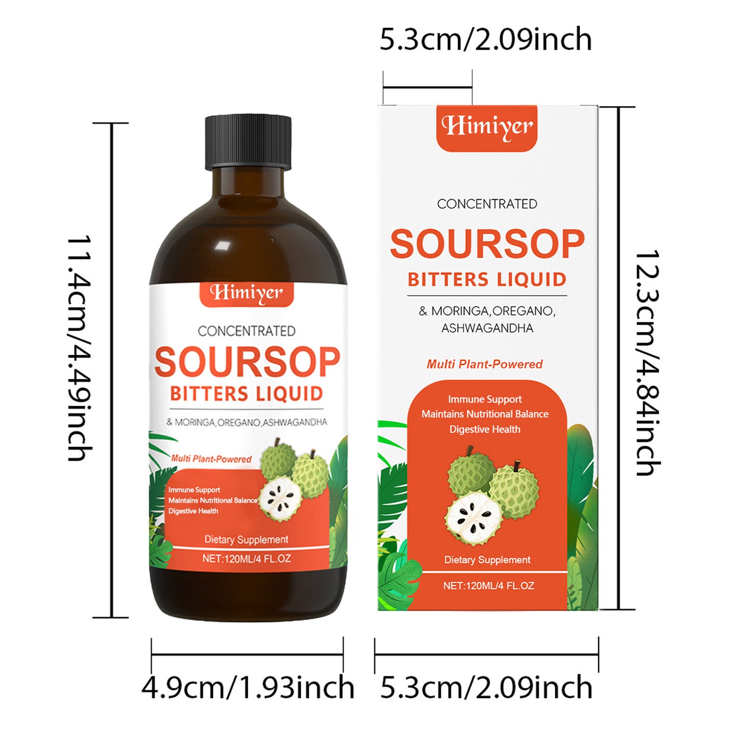 Soursop Bitters Liquid - Herbal Supplement for Gut Health - Healthier Me Beauty, LLC