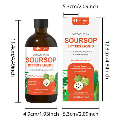 Soursop Bitters Liquid - Herbal Supplement for Gut Health - Healthier Me Beauty, LLC