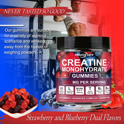 Himaster Creatine Monohydrate Gummies for  Men