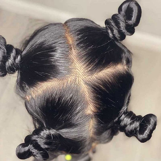 Can Make Braids Ponytail High Bun Straight Full Lace Human Hair Wig Do Part Any Way