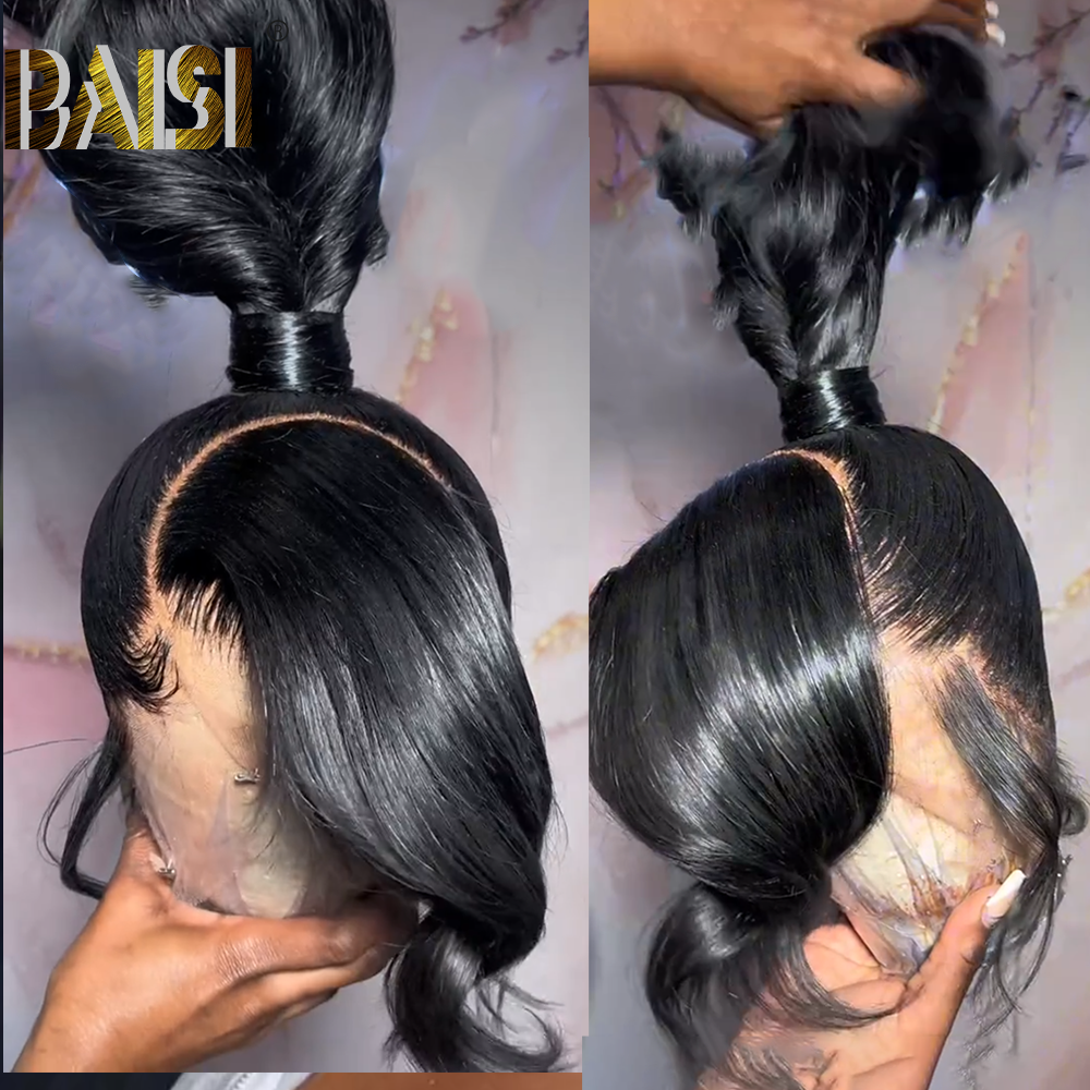 Fashion Style Full Lace Wig With Ponytail