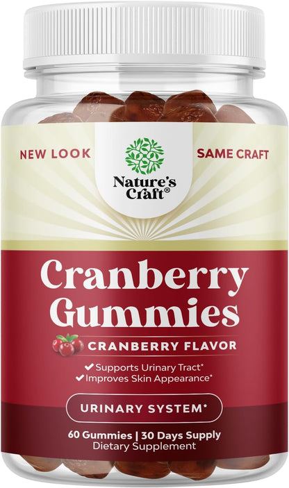 Natural Cranberry Gummies for Women and Men