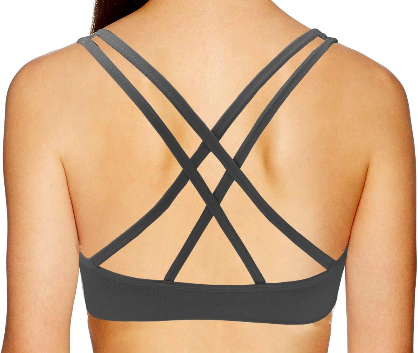 Women's Cross Back Sport Bras,Adjustable Straps