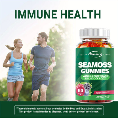 Seamoss Gummies - with Bladderwrack, Burdock Root