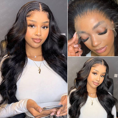 Wear & Go 13X4 Pre Cut Glueless HD Lace Front Wig Brazilian Body Wave Human Hair Wigs