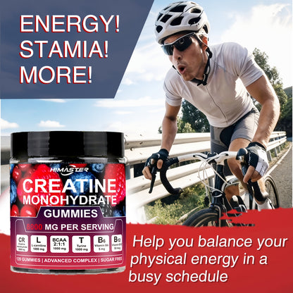 Himaster Creatine Monohydrate Gummies for  Men