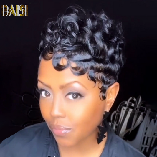 Sexy Finger Wave Lace Short Wig