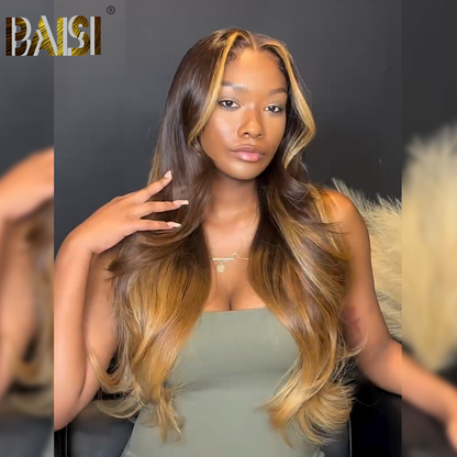 1b/#4Mix27 Highlight Body Wave Bleached Knots