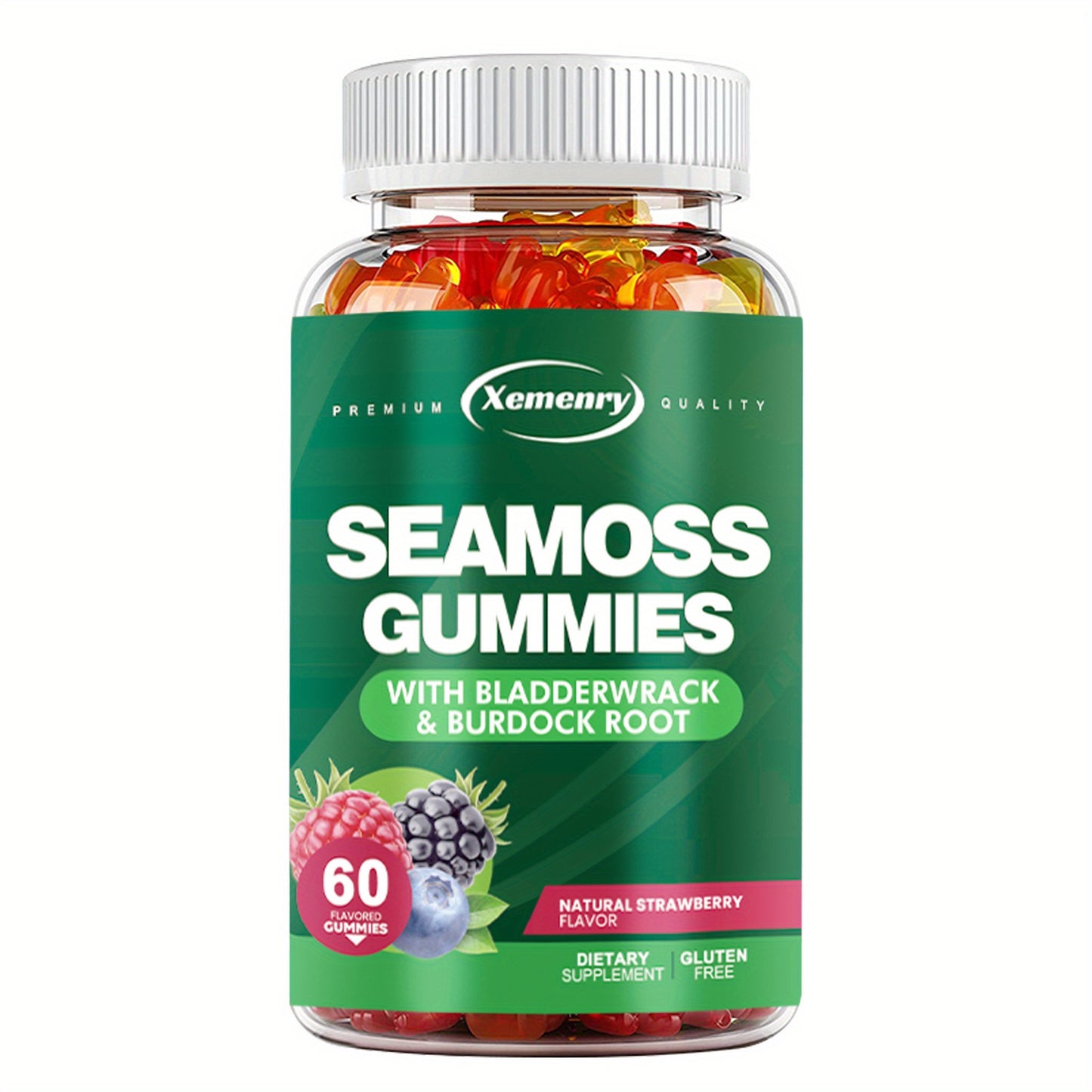 Seamoss Gummies - with Bladderwrack, Burdock Root