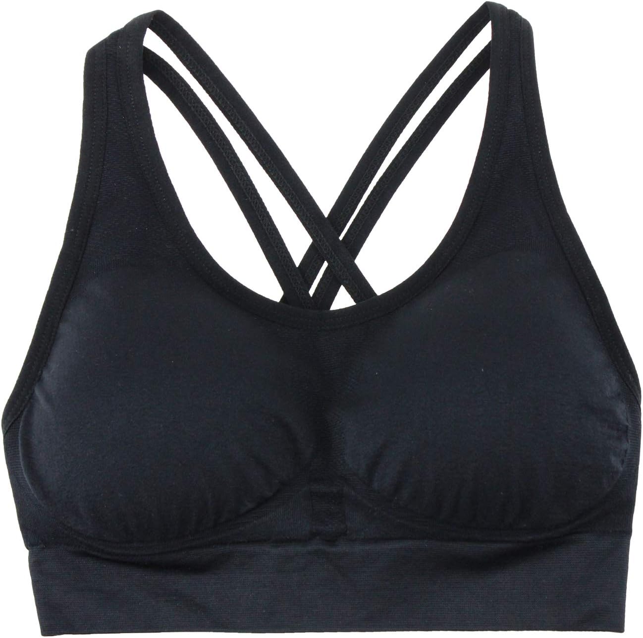 Women's Cross Back Sport Bras,Adjustable Straps