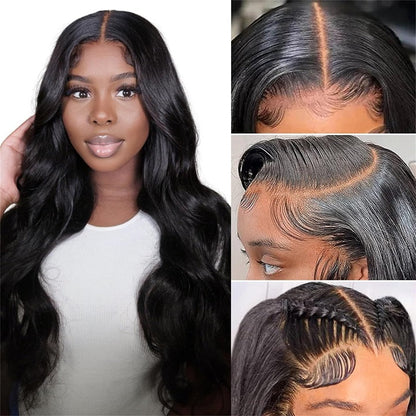 Pre Cut 9x6 Parting Max Lace Glueless Body Wave 13x4 Lace Front Human Hair Wigs