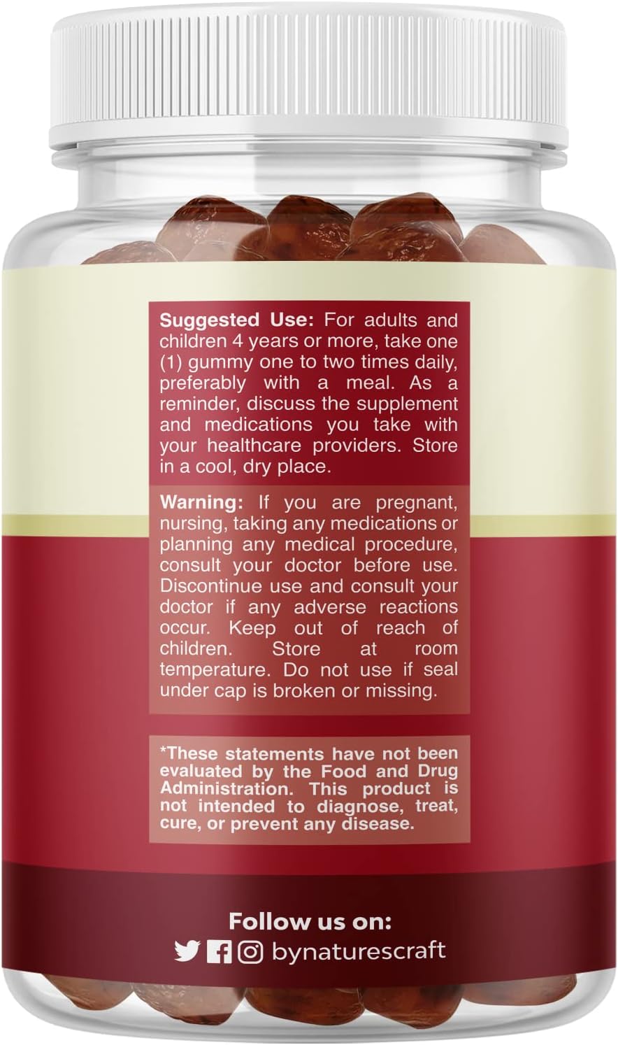 Natural Cranberry Gummies for Women and Men
