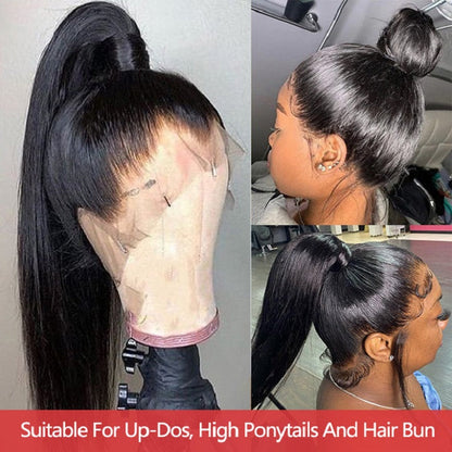 360 Lace Straight Pre plucked Wigs Human Hair Wig For Women