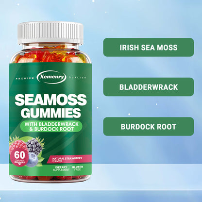 Seamoss Gummies - with Bladderwrack, Burdock Root