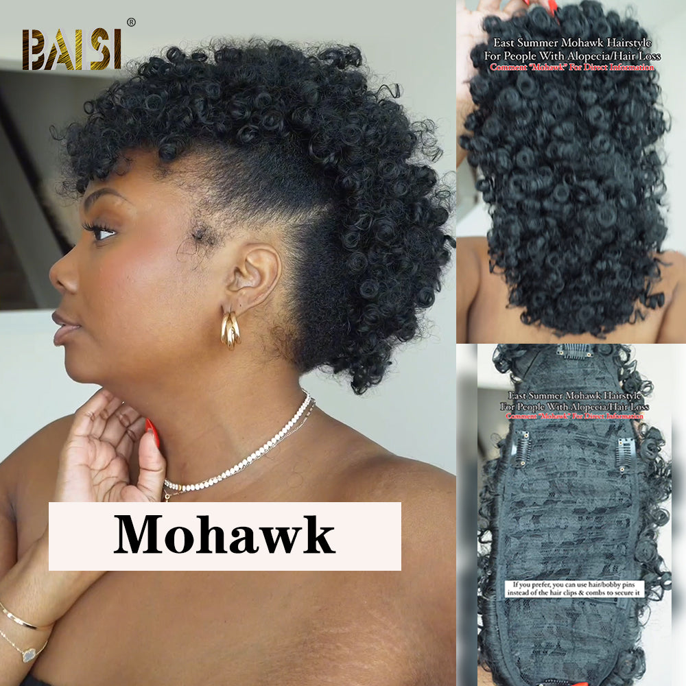 Mohawk PartialTopper(Not A Wig)