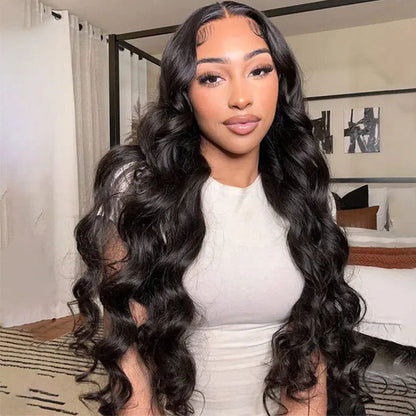 Pre Cut Lace Body Wave 9x6 Lace Glueless Preplucked Wig Human Hair