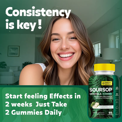 Soursop Graviola 60 Gummies )