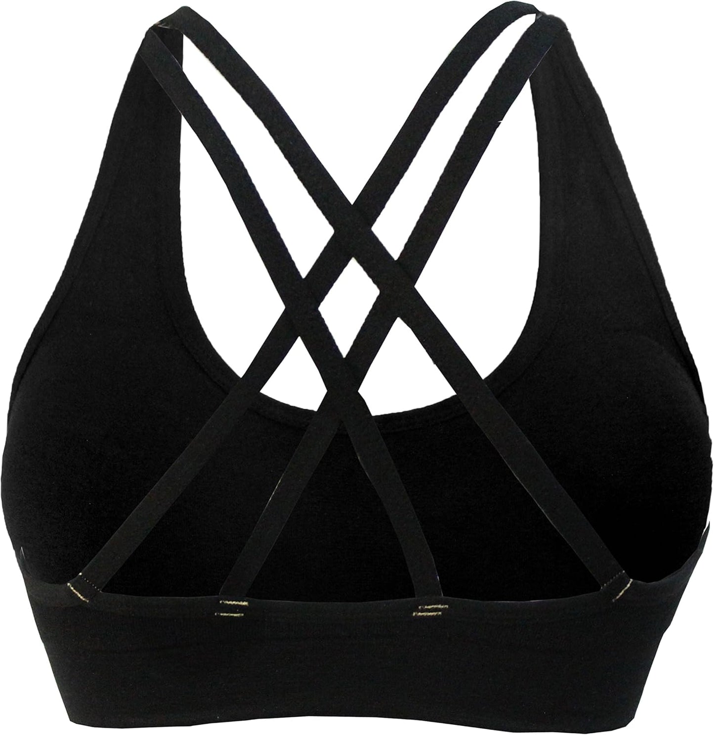 Women's Cross Back Sport Bras,Adjustable Straps