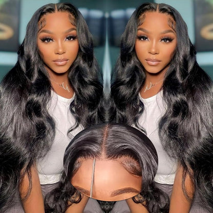 Pre Cut 9x6 Parting Max Lace Glueless Body Wave 13x4 Lace Front Human Hair Wigs