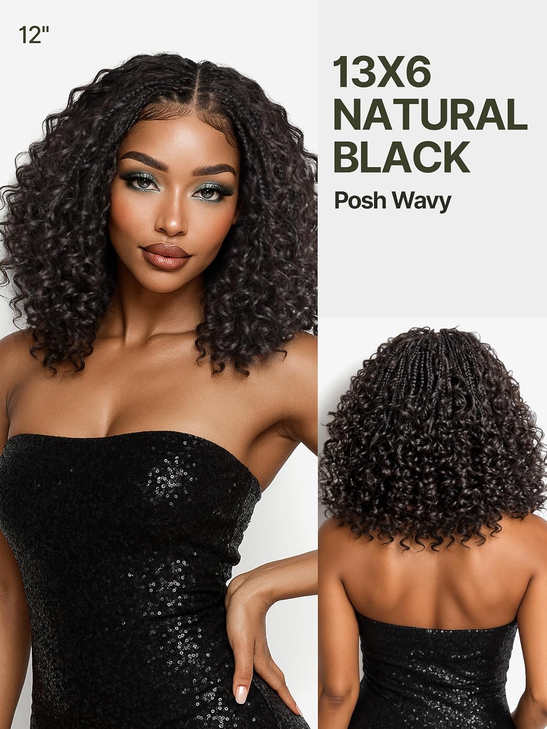 Cruly Boho Braided Wig Water Wave 13x6 HD Lace Frontal
