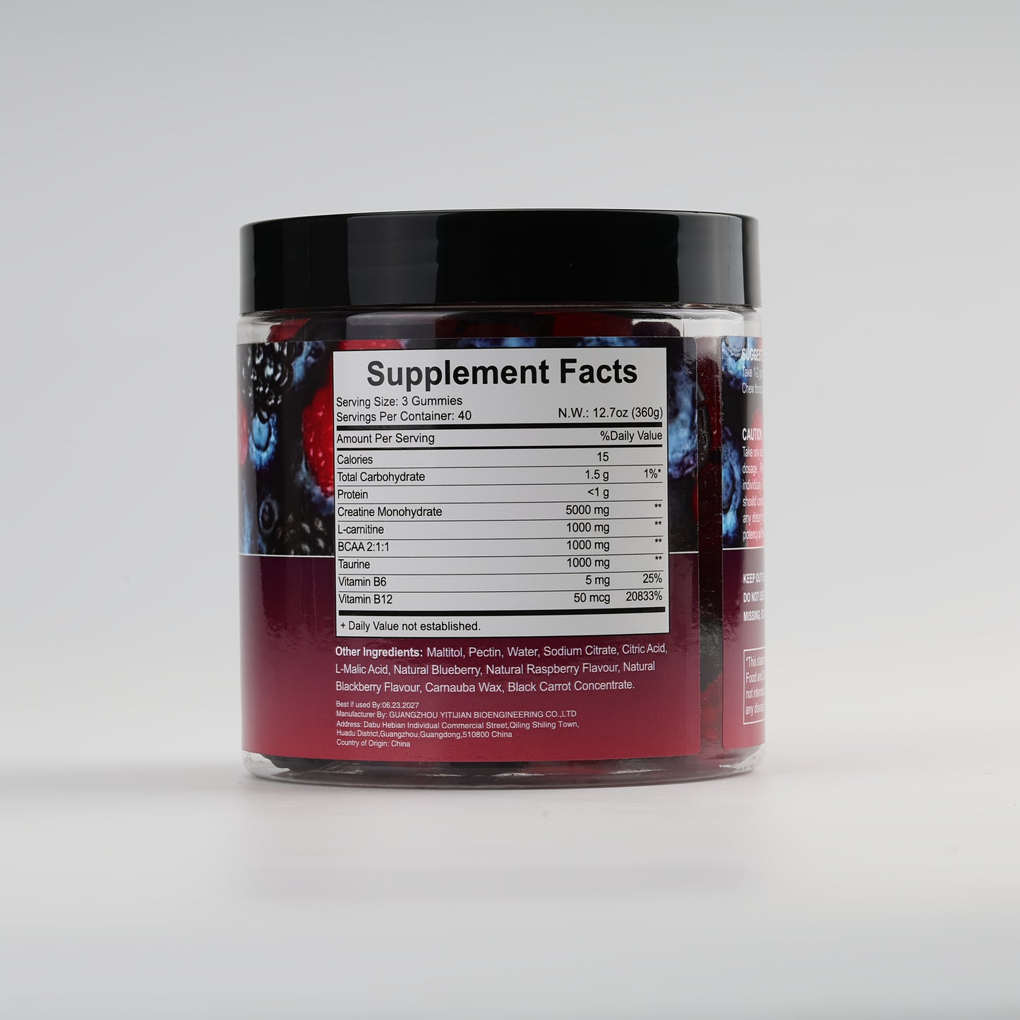 Himaster Creatine Monohydrate Gummies for  Men