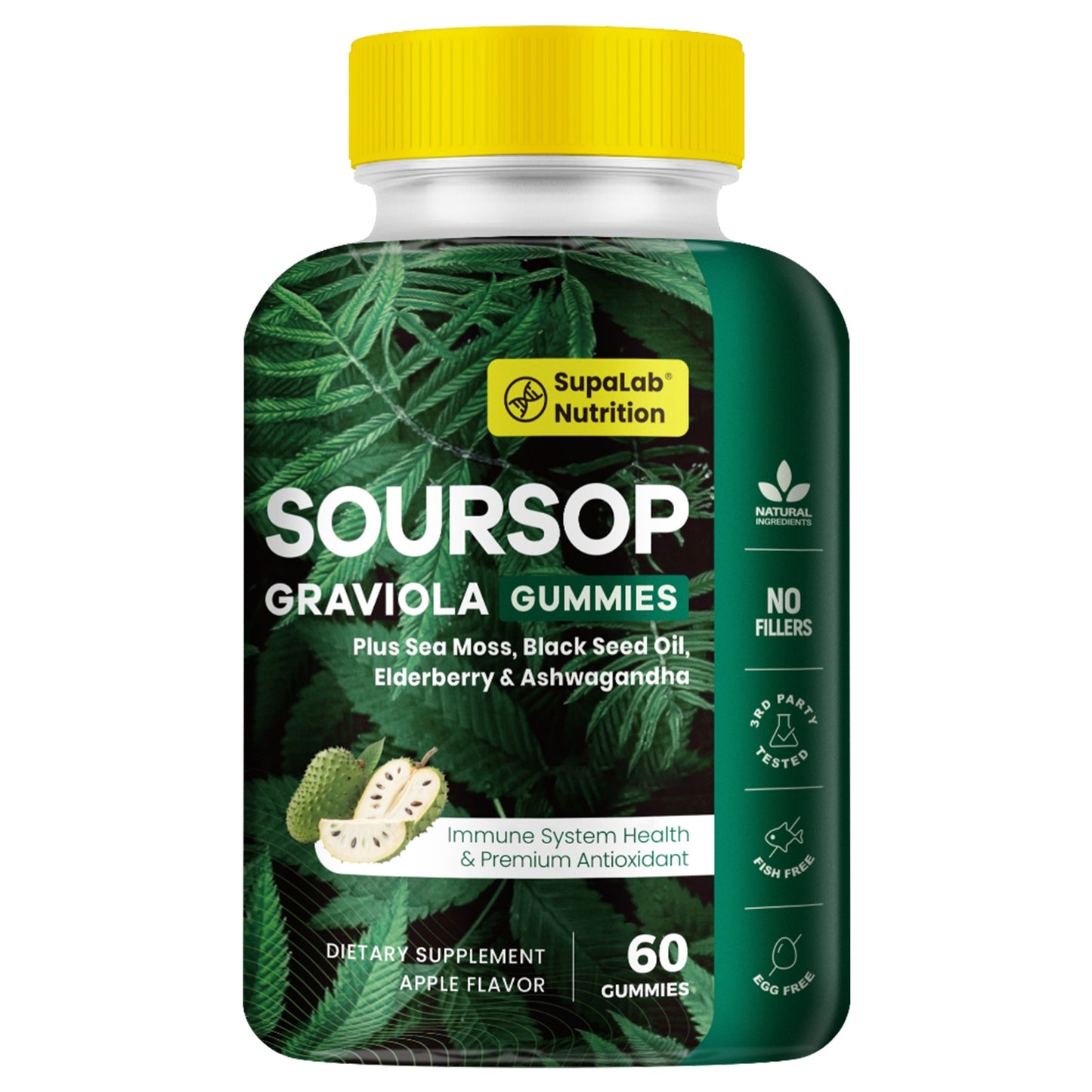 Soursop Graviola 60 Gummies )
