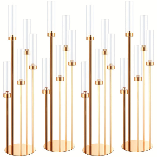 4 Set Floor Candelabra For Wedding 5 Arm 42.5''