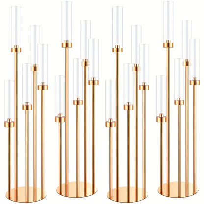 4 Set Floor Candelabra For Wedding 5 Arm 42.5''