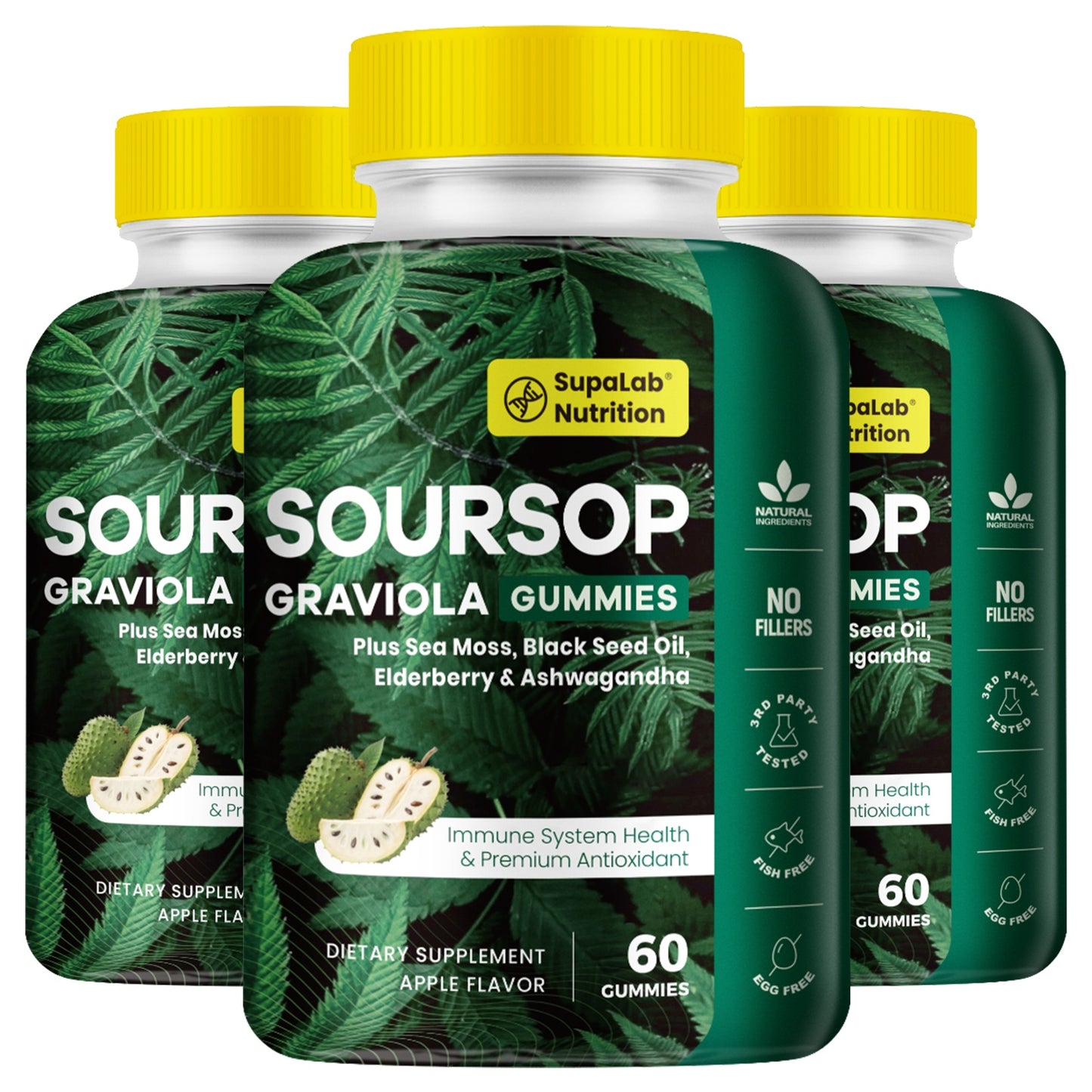 Soursop Graviola 60 Gummies )