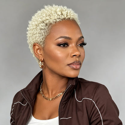 Pixie 13X4  Short Curly Hair