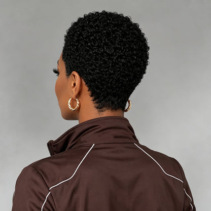 Pixie 13X4  Short Curly Hair