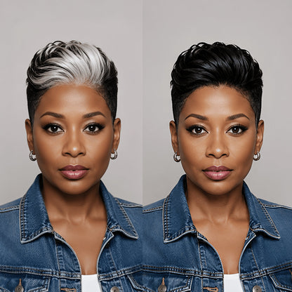 13X4 Lace Pixie Short Cut Wig For Black Women