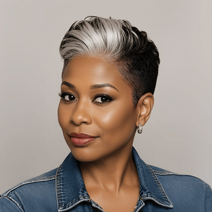 13X4 Lace Pixie Short Cut Wig For Black Women