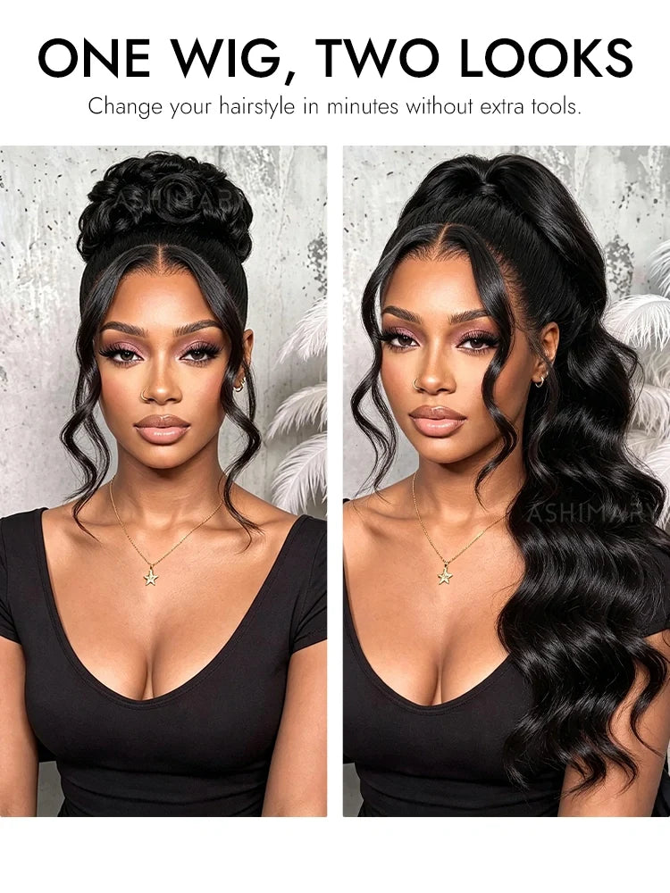 Pre-Styled Body Wave 360 Lace Front Wig Invisi Strap