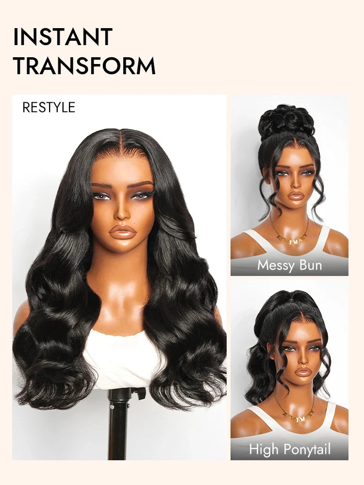 Pre-Styled Body Wave 360 Lace Front Wig Invisi Strap