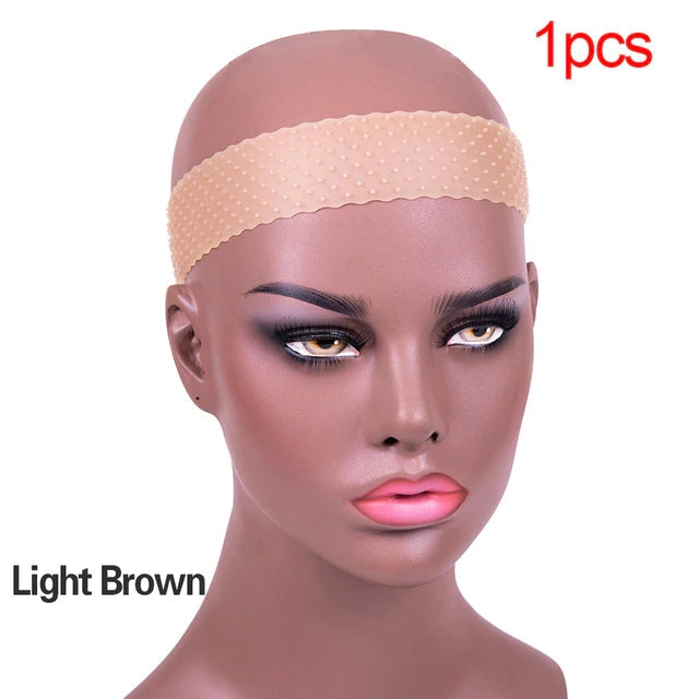 Flash Deal Silicone Band For Wig 22Cm Wig Grip Headband Silicone Headband With Grips High Elasticity Rubber Hair Band