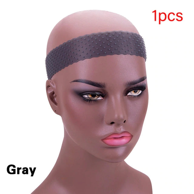Flash Deal Silicone Band For Wig 22Cm Wig Grip Headband Silicone Headband With Grips High Elasticity Rubber Hair Band