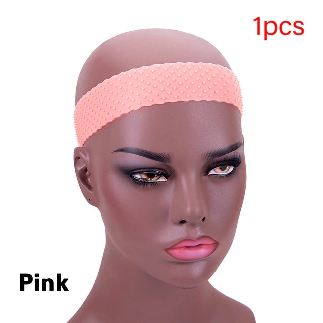 Flash Deal Silicone Band For Wig 22Cm Wig Grip Headband Silicone Headband With Grips High Elasticity Rubber Hair Band